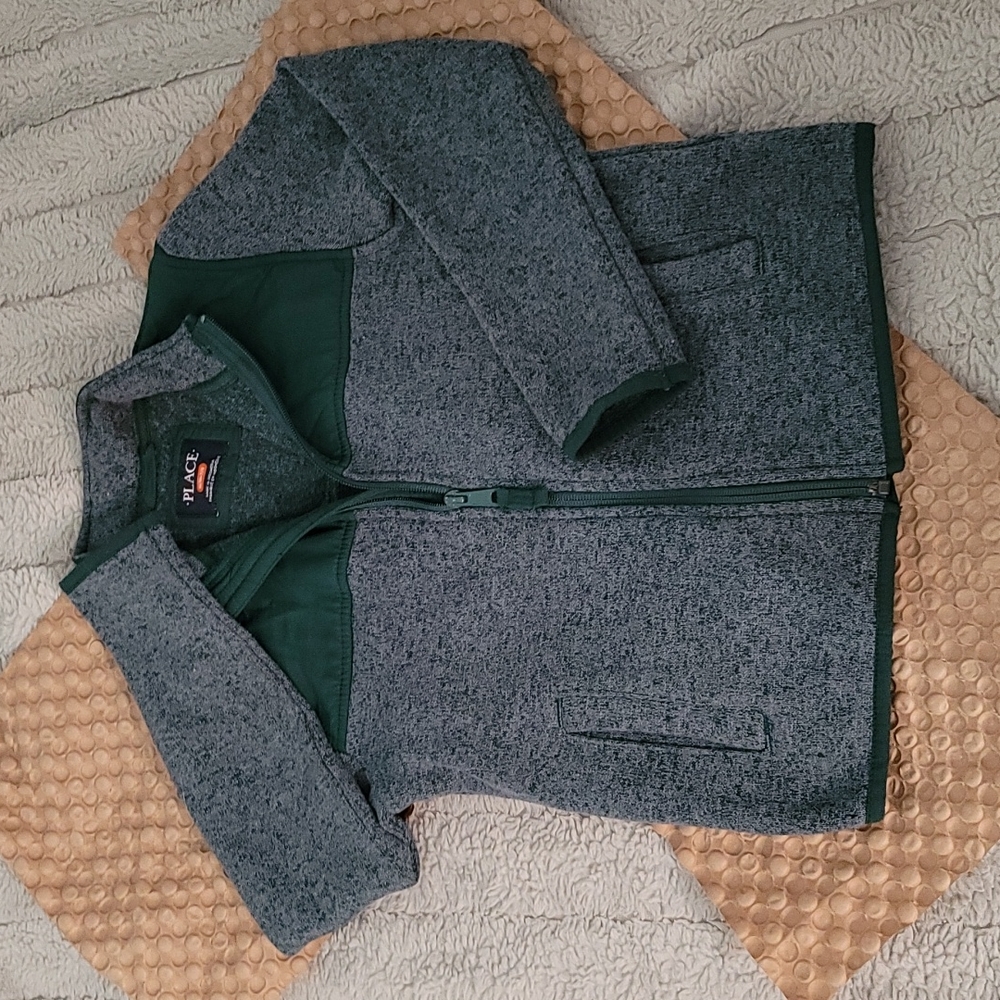 Childrens place, sweater fleece,  jacket size 7/8 m/m